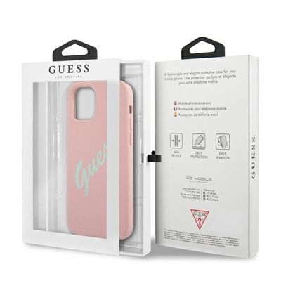 8. Guess GUHCP12LLSVSPG iPhone 12 Pro Max 6.7" rose grün/grün pink Hardcase Silikon Vintage