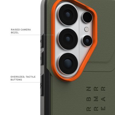 4. Urban Armor Gear Handyhülle für den zivilen Gebrauch, 17,5 cm (6,9 Zoll), Orange, Olivgrün