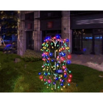 10. Solar-Feuerwerksbaum, mehrfarbig, 72 cm, 120 LEDs