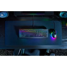 Razer BlackWidow V4 X. Tastatur Formfaktor: Volle Größe (100 %), Geräteschnittstelle: USB, Tastatur-Switch: Mechanischer Switch. Art der Hintergrundbeleuchtung: RGB-LED. Empfohlene Verwendung: Gaming. Produktfarbe: Schwarz