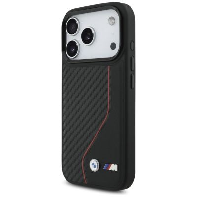 2. BMW M Carbon Line & Logo MagSafe Case für iPhone 17 Pro – Rot