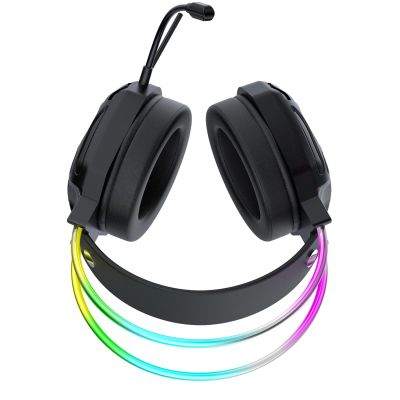3. Wozinsky WSG-1118 Kabelgebundenes Gaming-Headset mit Mikrofon und RGB-Hintergrundbeleuchtung – Schwarz