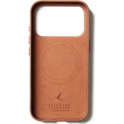 10. Mujjo Lederhülle in Hellbraun für iPhone 17 Pro