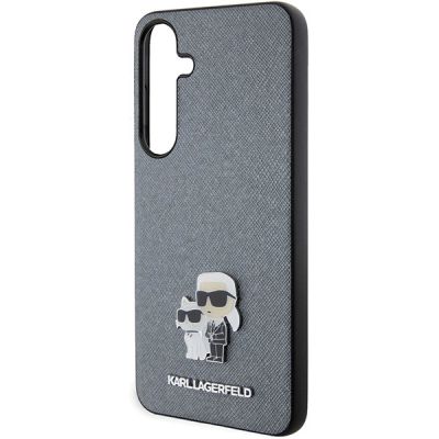 6. Karl Lagerfeld KLHCS24SPSAKCMPG S24 S921 Hardcase grau/grau Saffiano Karl & Choupette Metallnadel