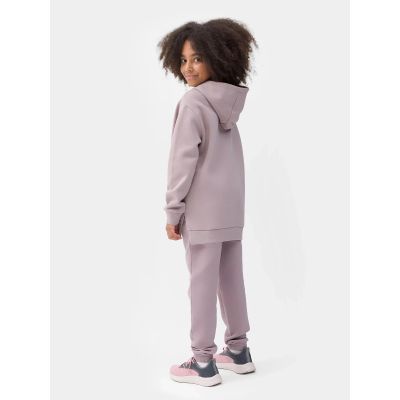 2. Mädchen-Sweatshirt mit Kapuze, offen, 4F Junior