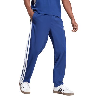 4. adidas Essentials Herrenhose mit 3 Streifen, Stanford-Design, offener Saum, Blau, JE6400