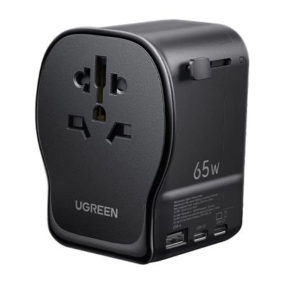 Ugreen S550 65W Universal-Reiseadapter – Schwarz