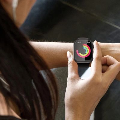 5. Tech-Protect Defense360 Hartglasgehäuse für Apple Watch 10 (42 mm) – Transparent