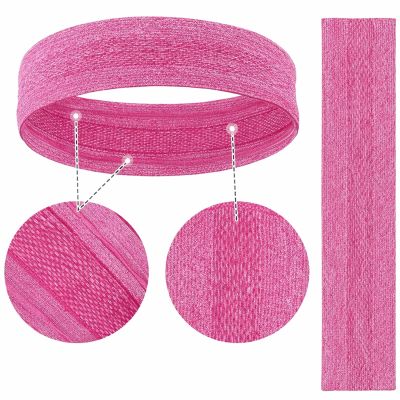3. Elastisches Stirnband aus Stoff zum Laufen Fitness orange