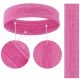 3. Elastisches Stirnband aus Stoff zum Laufen Fitness orange