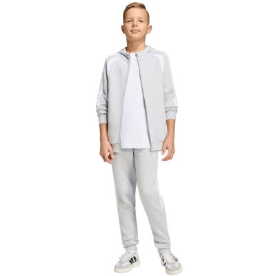 7. adidas Tiro 26 League Sweatshirt mit durchgehendem Reißverschluss für Kinder, Grau, KF3323