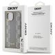 8. DKNY Leather Checkered Mono Pattern MagSafe-Hülle für iPhone 15 Plus – Beige