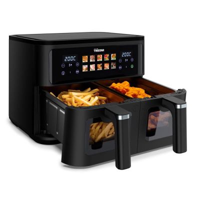 2. Tristar FR-9075 Doppelfritteuse 9L Autonome 2500W Heißluftfritteuse Schwarz