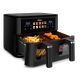 2. Tristar FR-9075 Doppelfritteuse 9L Autonome 2500W Heißluftfritteuse Schwarz