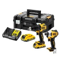 DEWALT KOMBI-SET 18V DCK2060L2T (DCD778+DCF787) 2x3,0Ah TSTAK II %%%