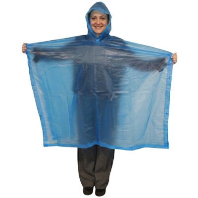 2. Regenmantel/Poncho/Umhang, Blau, Redcliffs