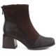 2. Gefütterte Damen-Ankle-Boots mit Blockabsatz, Schokoladenbraun, M.Daszyński SA269-5
