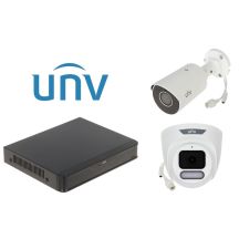 Überwachungsset KIT-NVR501-04B+IPC2128LE-ADF28KM-H+IPC3624LE-ADF28 (2 Kameras + Uniview-Recorder)