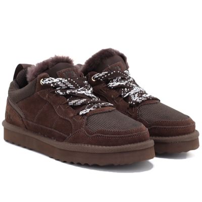 4. Damen-Lederboots, gefütterte Halbschuhe in Schokoladenbraun Vinceza 102670
