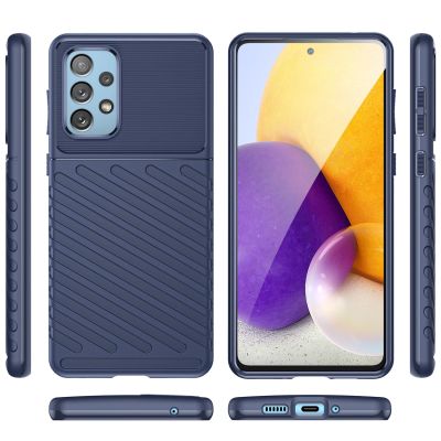 8. Thunder Case flexible gepanzerte Hülle für Samsung Galaxy A73 blau