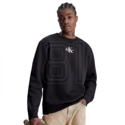 6. Calvin Klein Jeans Monologo Crew Neck Regular M J30J323434 Sweatshirt