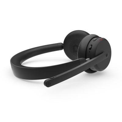 7. Lenovo 6550 Headset Kabelloses Kopfbügel-Headset Büro/Callcenter USB Typ-C Bluetooth Schwarz