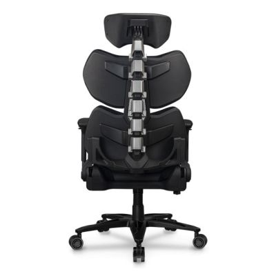 3. COUGAR Terminator Elite Gaming-Stuhl, gepolsterter Sitz, Schwarz, Silber