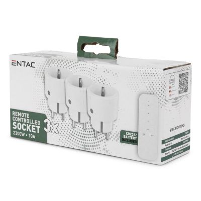 2. Entac ES-3S-RC Netzsteckeradapter Weiß