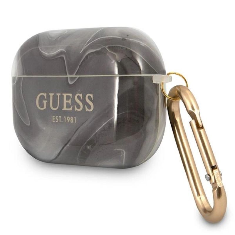 3. Guess GUAPUNMK AirPods Pro Cover schwarz/schwarz Marble Collection