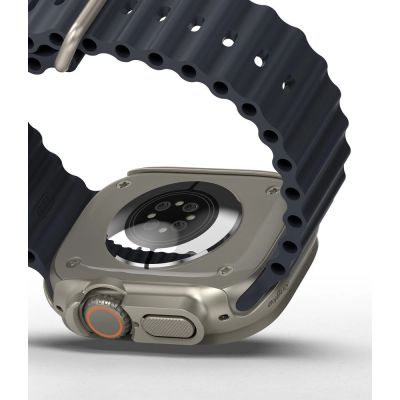 8. Ringke Slim 2er-Pack Hüllen für Apple Watch Ultra 1/2 (49 mm) – Klar & Titan