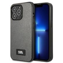Karl Lagerfeld Saffiano Plaque Case für iPhone 13 Pro / 13 6.1" - Silber