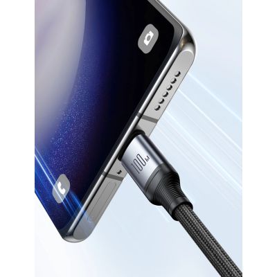 9. Joyroom Speedy Series S-A21 2in1 USB-C – USB-C/USB-C-Kabel 100 W 1,5 m – Schwarz