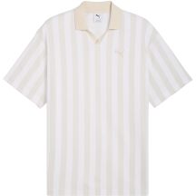 Puma Class Relaxed Pinnacle Polo-Shirt für Herren, weiß und beige, 692069 02