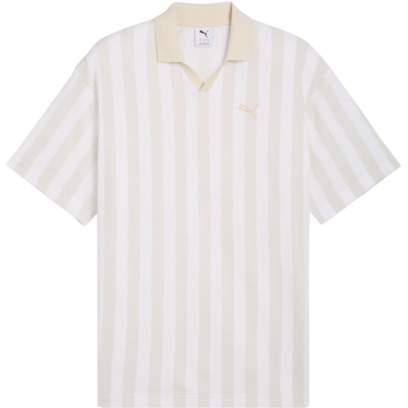 Puma Class Relaxed Pinnacle Polo-Shirt für Herren, weiß und beige, 692069 02