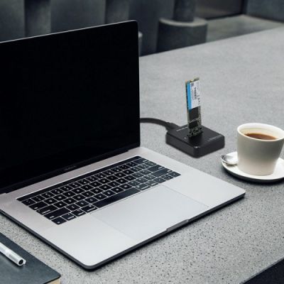 5. QOLTEC SSD-Dockingstation M.2 SATA/PCIE | NGFF/NVME | USB 3.1