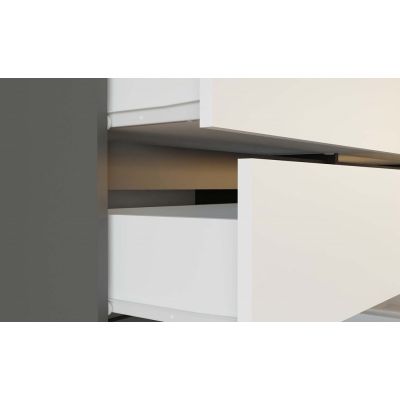 12. M6 MALWA KOMMODE 120CM ANTI-/WEISS-SET