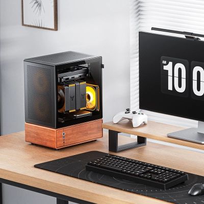 10. Jonsbo T7 PC-Gehäuse, Midi-Tower, mATX, gehärtetes Glas