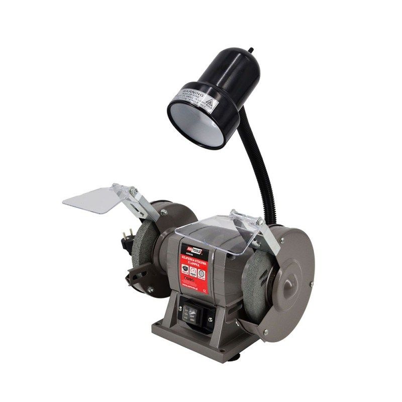 2. AWTOOLS Tischschleifmaschine 150 mm / 300 W mit Lampe