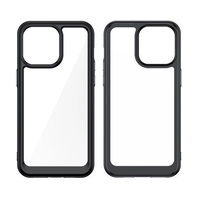 5. iPhone 15 Pro Max Weltraumverstärkte Hülle mit flexiblem Rahmen – Schwarz