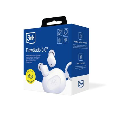 9. TWS 3mk FlowBuds 6.0 Kabellose Kopfhörer – Weiß