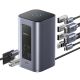 4. Baseus NU1 Air Spacemate Hub 12-in-1 USB-C Dockingstation – 2x HDMI 4K@60Hz, 2x USB-C 10 Gbit/s, 2x USB-A 5 Gbit/s, 2x USB-A (480 Mbit/s), RJ45, SD/microSD 3.0, USB-C (PD) – Grau