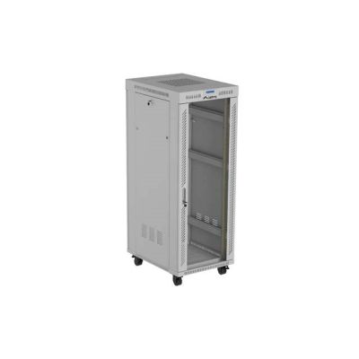 15. LANBERG Standschrank 19" 32U 600x800 Graue Glastür LCD (Flatpack) V2