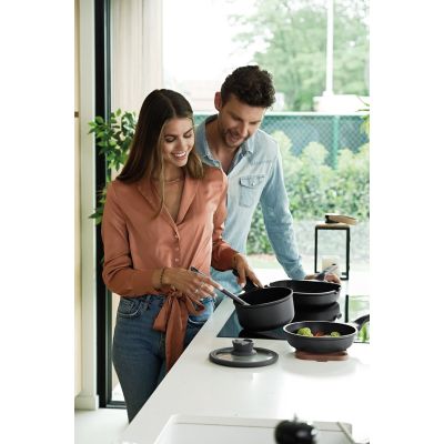 7. BergHOFF Leo Stone+ 2 l Rund Schwarz