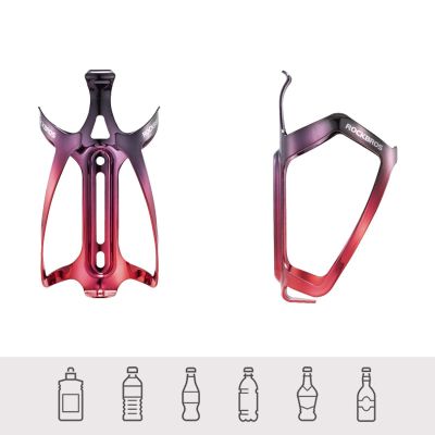 2. Rockbros RKL02 Flaschenhalter aus Aluminium – Schwarz und Rot