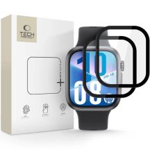 Tech-Protect Glass Flex+ 2er-Pack Hybridglas für Huawei Watch Fit 3 / 4 - Schwarz