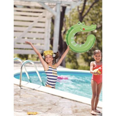 5. Schwimmring mit Tiermotiv, 68 x 59 cm, Krokodil, 35448