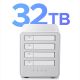 4. Orico 8848RC3 DAS-Serie 4-Bay 2,5" HDD/SSD-Festplattenarray – Weiß