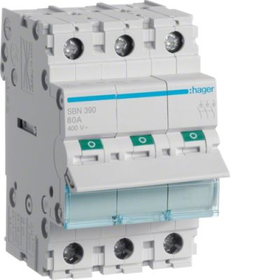 2. Hager SBN390 Leistungsschalter 3 3 Modul(e)