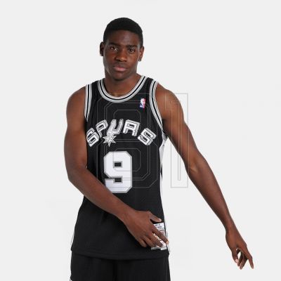 3. Mitchell & Ness San Antonio Spurs NBA Swingman-Trikot Spurs 2001 Tony Parker M SMJYLG19018-SASBLCK01TPA
