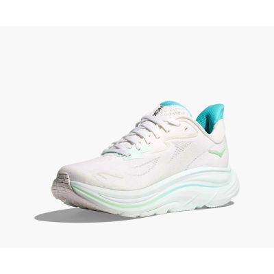 3. HOKA Clifton 10 Damen Laufschuhe Weiß/Cielo Blau (1162031‑WTCL)